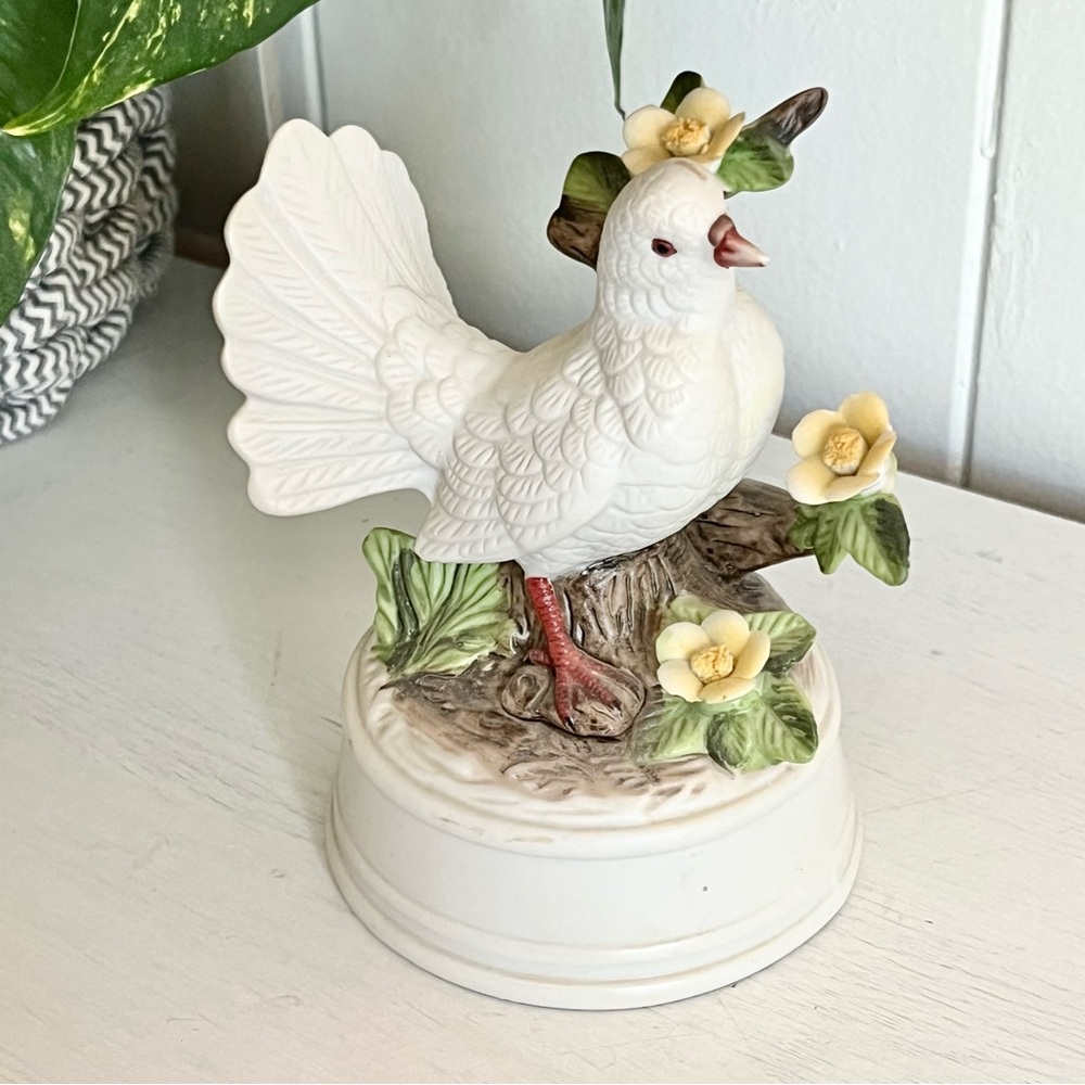 Porcelain Dove Music Box
